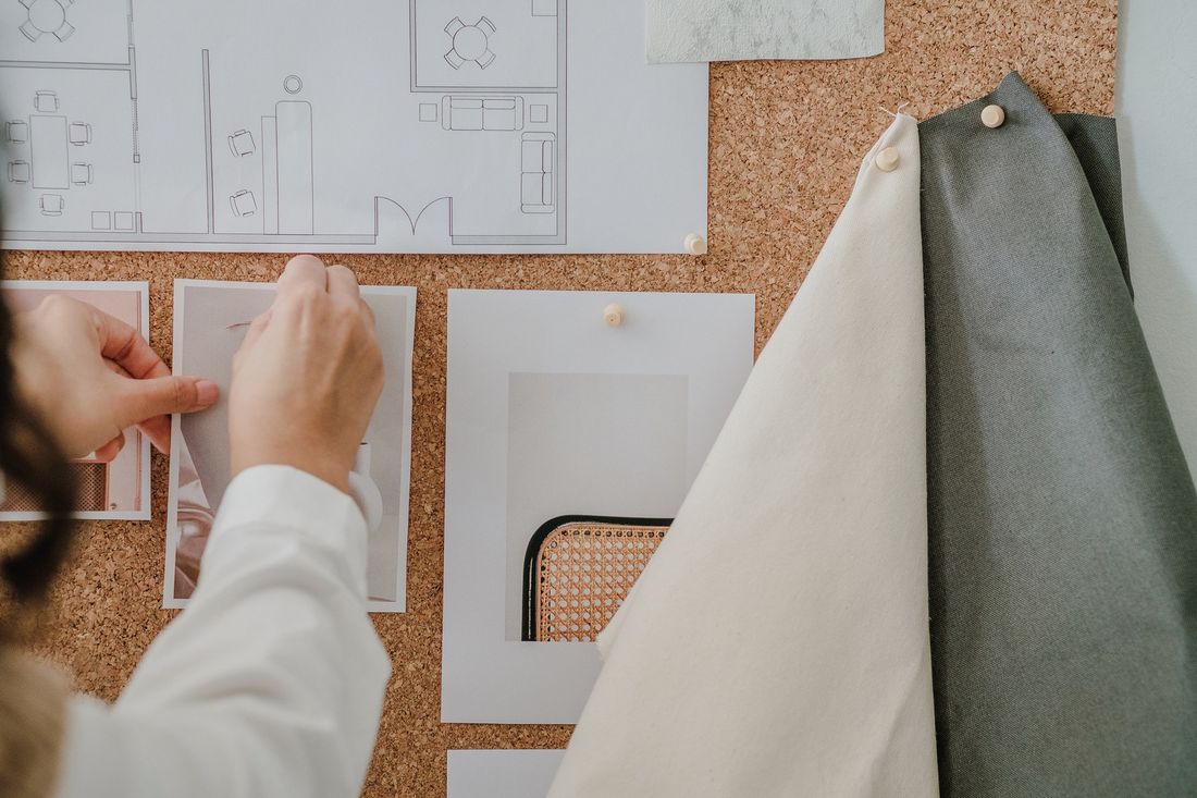 Moodboard dan material interior